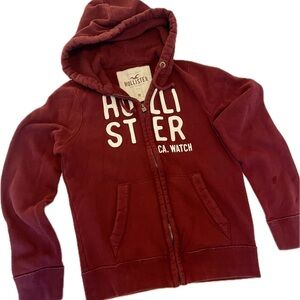 Hollister Full Zip Hoodie Size Medium with Pockets